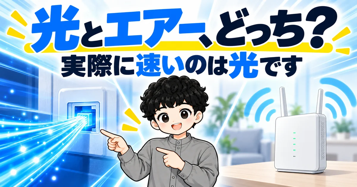 ソフトバンク光とソフトバンクエアーはどちらを選ぶべきか