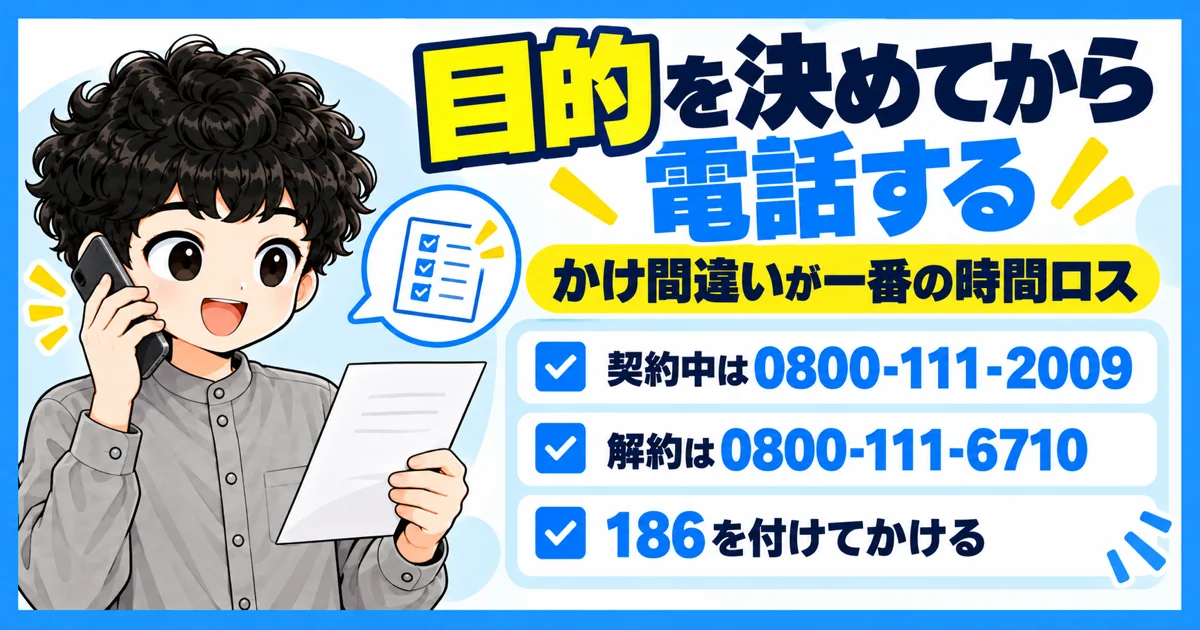 ソフトバンク光の問い合わせは目的を決めてから電話する